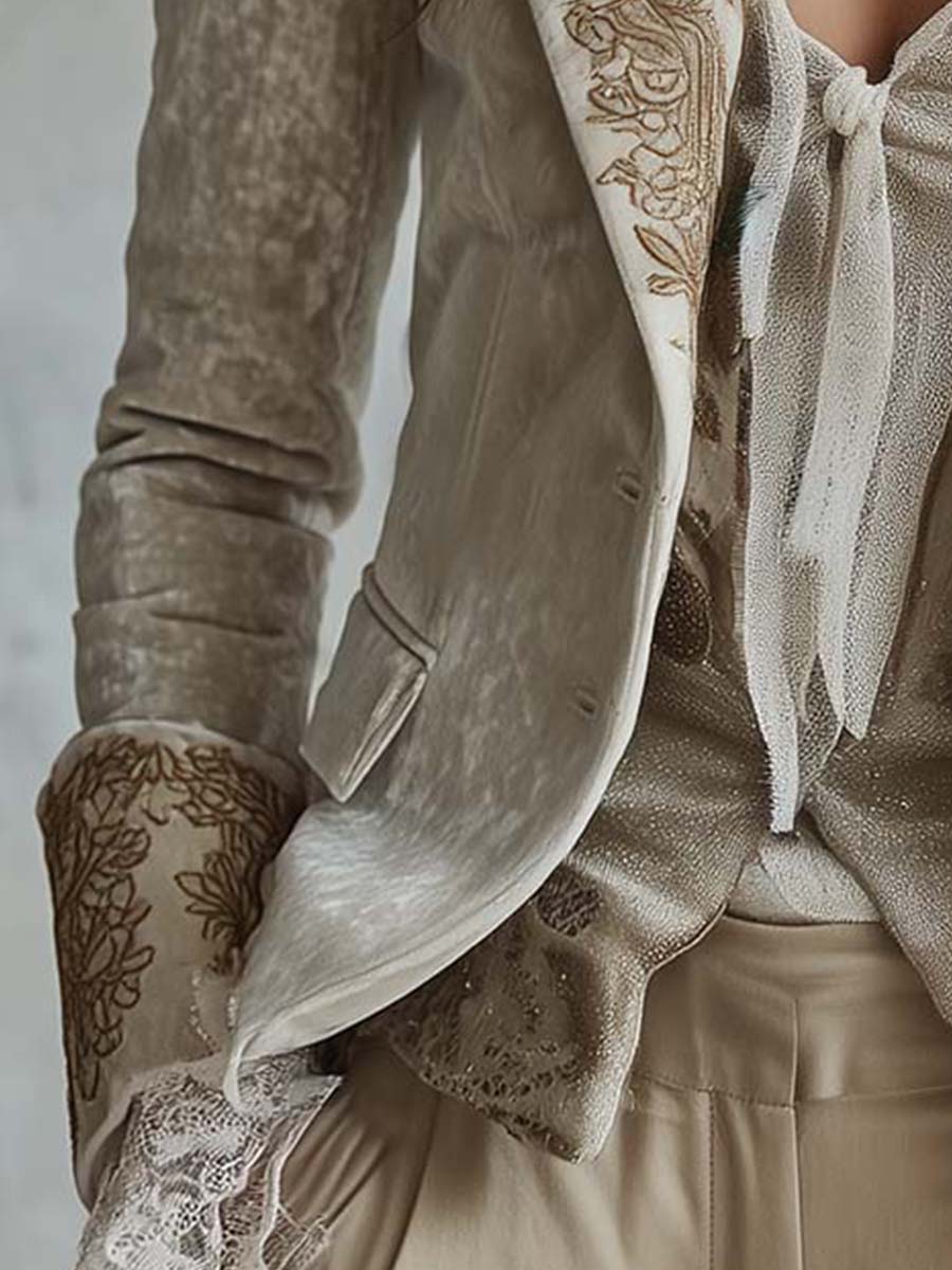 Guinevere | Embroidered Tailored Blazer
