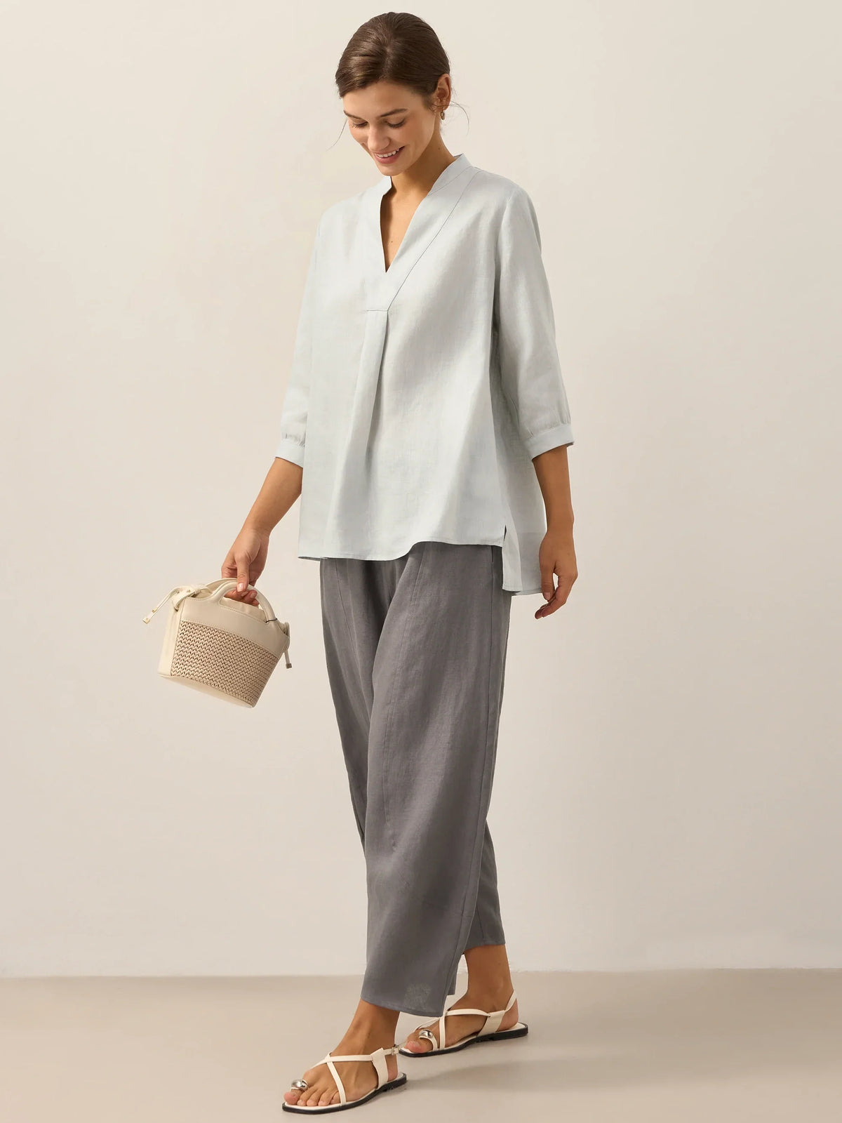 100% Linen Dress Shirt JOANNA