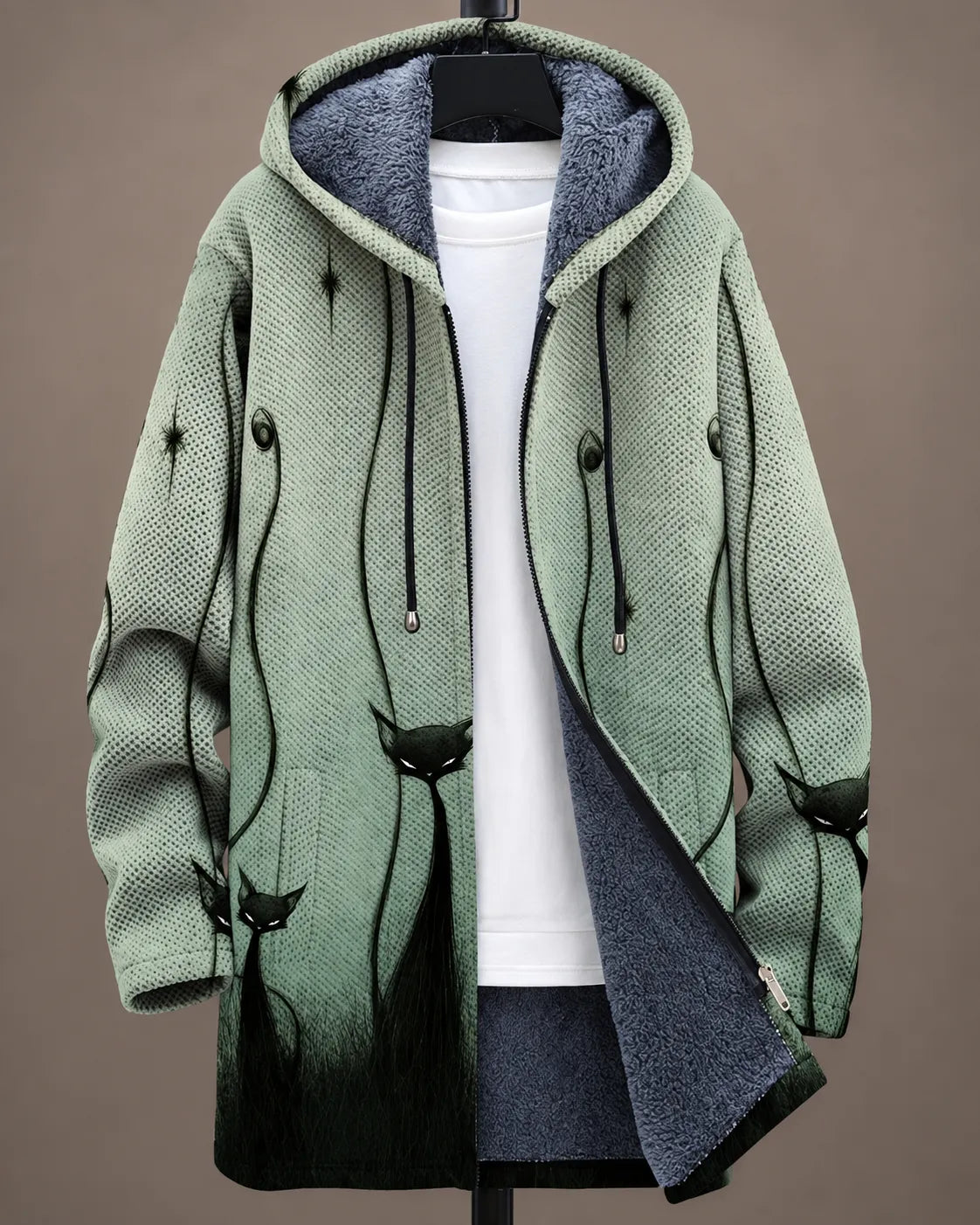 Eliana Artful Print Hooded Jacket