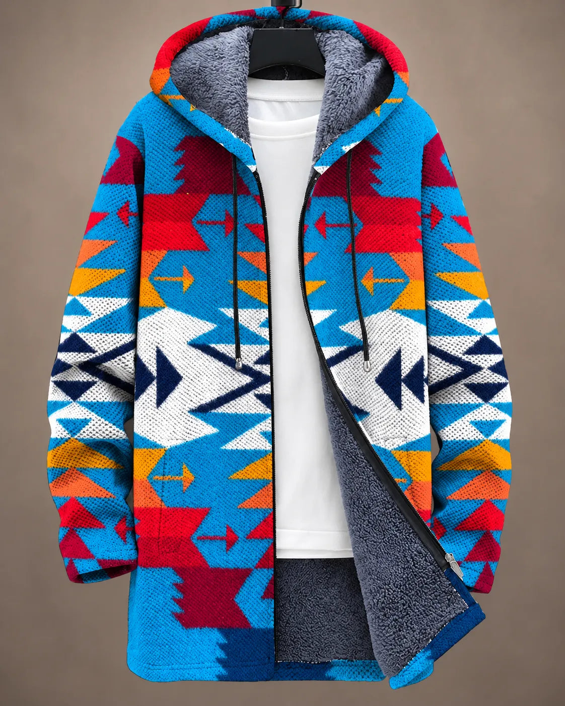 Eliana Artful Print Hooded Jacket