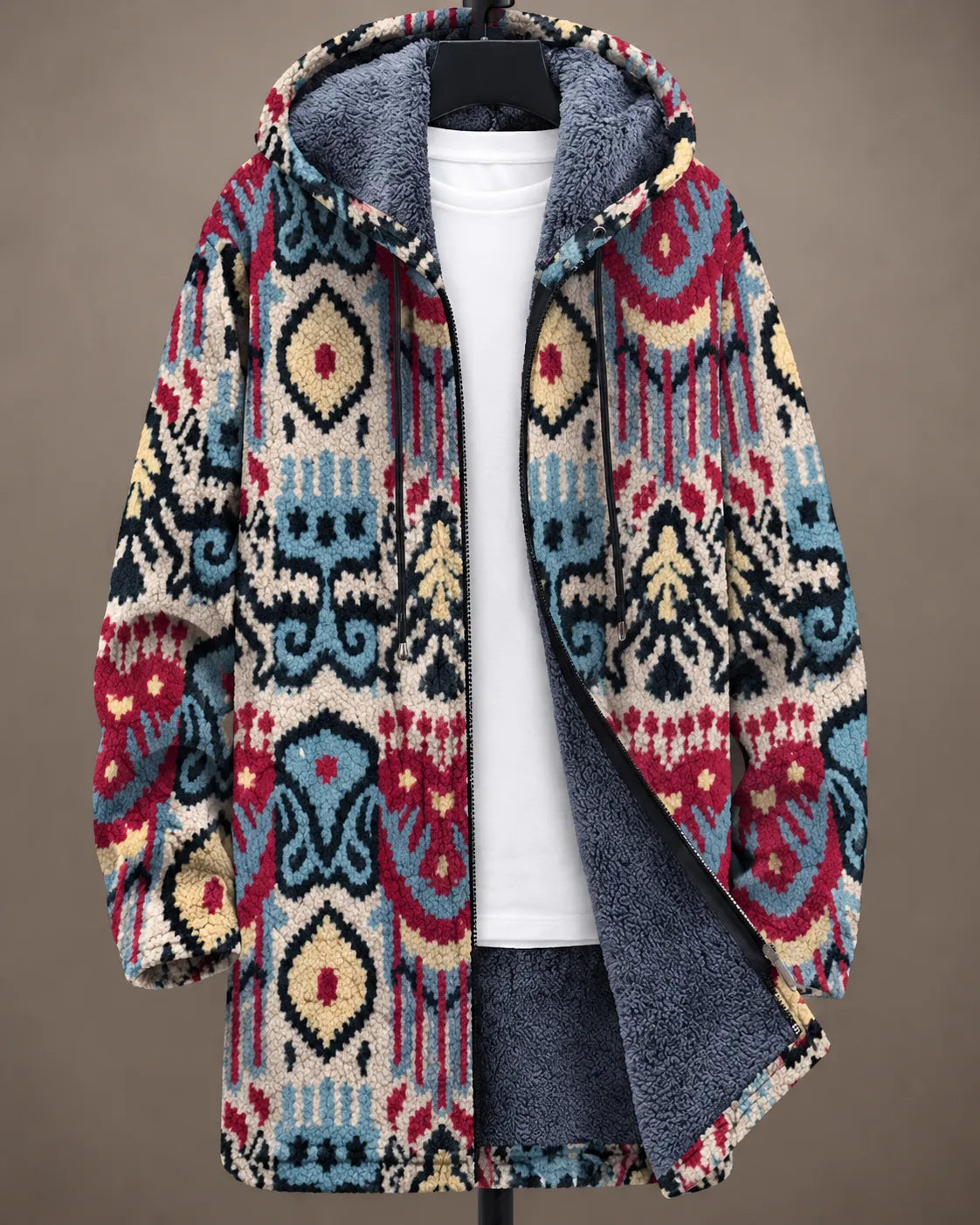 Eliana Artful Print Hooded Jacket