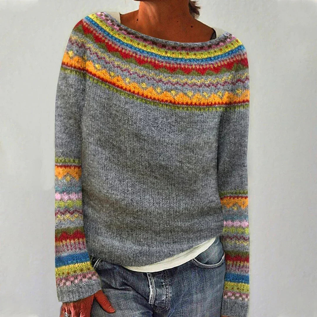 Sigrid | Nordic Patterned Sweater