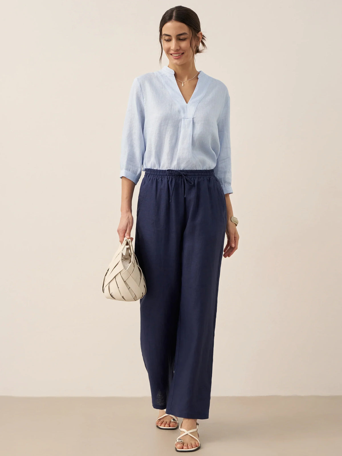 100% Linen Classic Pants LYON