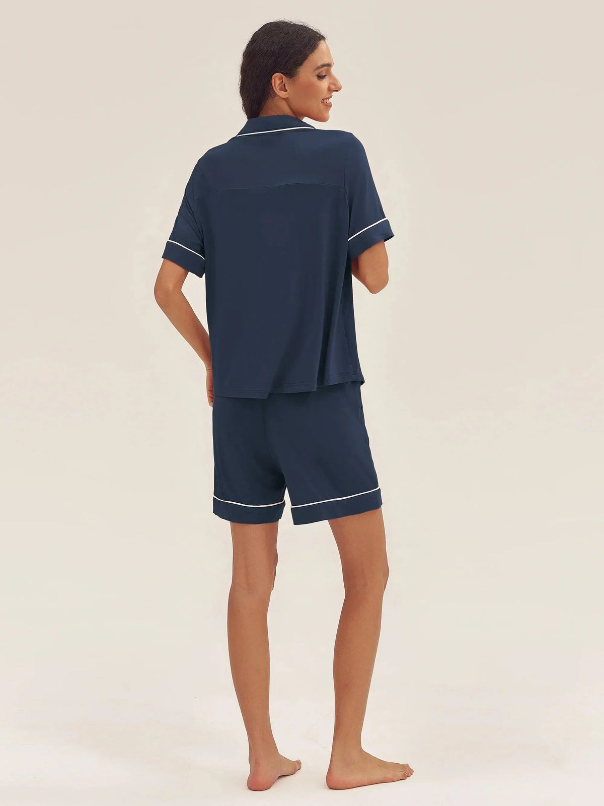 Short-Sleeve Bamboo Viscose Pajama Set ODESSA