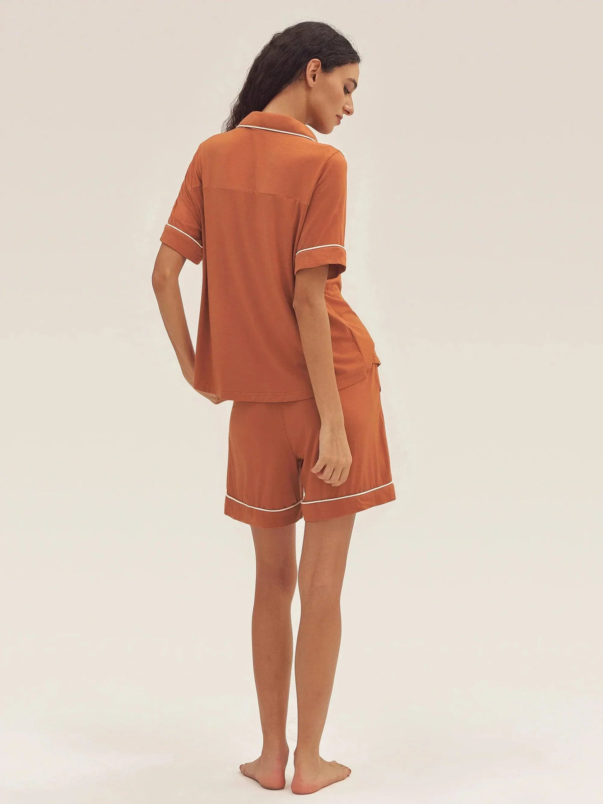 Short-Sleeve Bamboo Viscose Pajama Set ODESSA