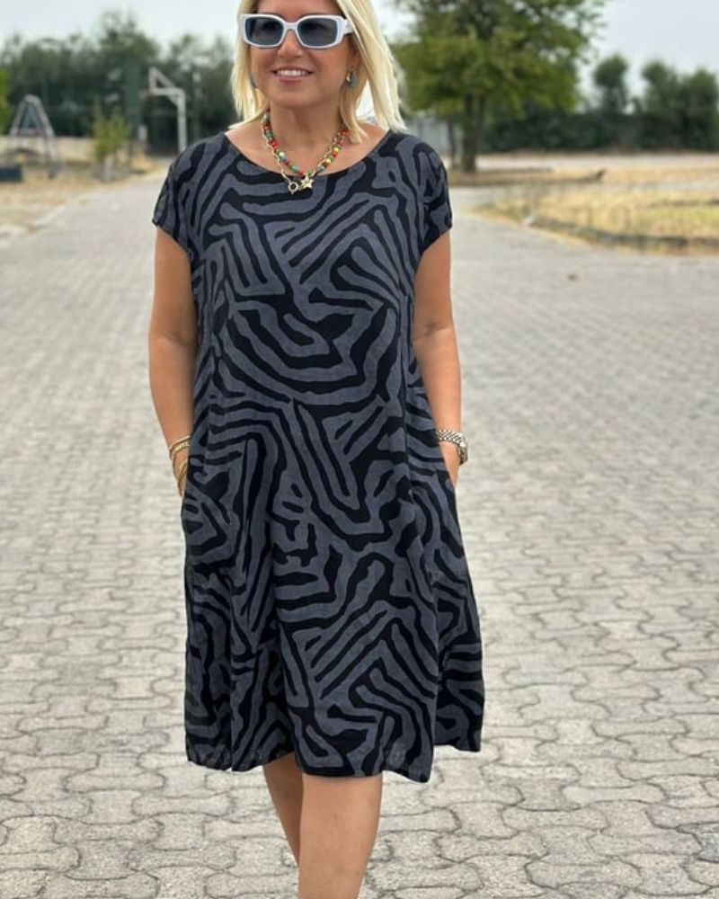 Ava | round neck summer dress