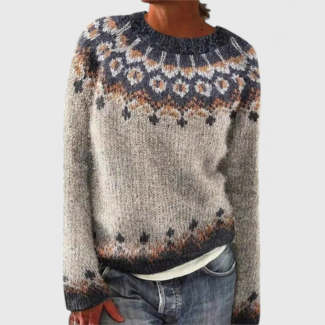Solvej | Nordic Patterned Knit Sweater
