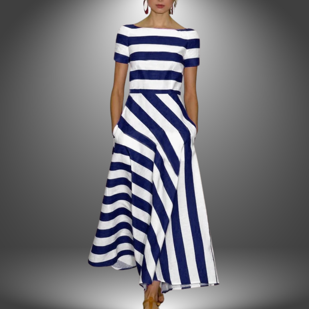 MIA | STRIPED MIDI DRESS