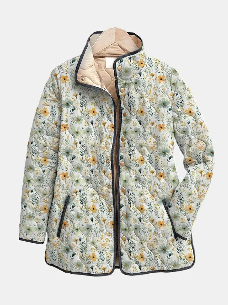 Isla | Blossom-Print Quilted Jacket