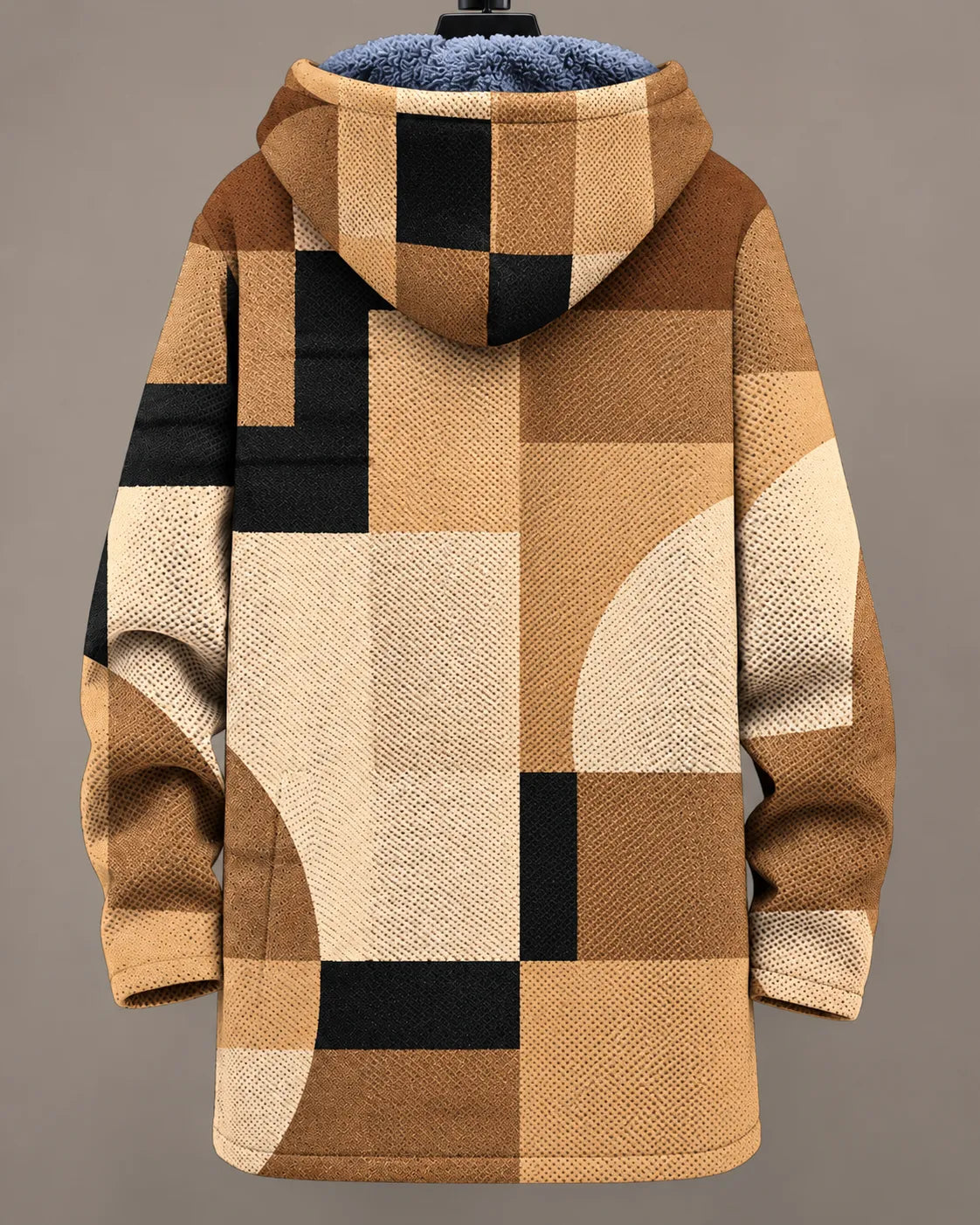 Camille Modern Patchwork Hooded Jacket