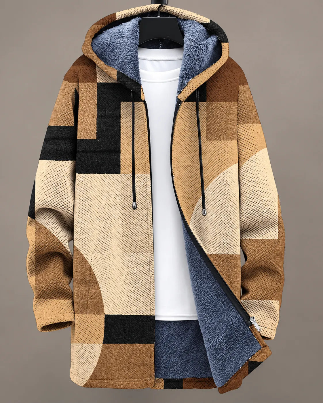 Eliana Modern Mosaic Hooded Jacket