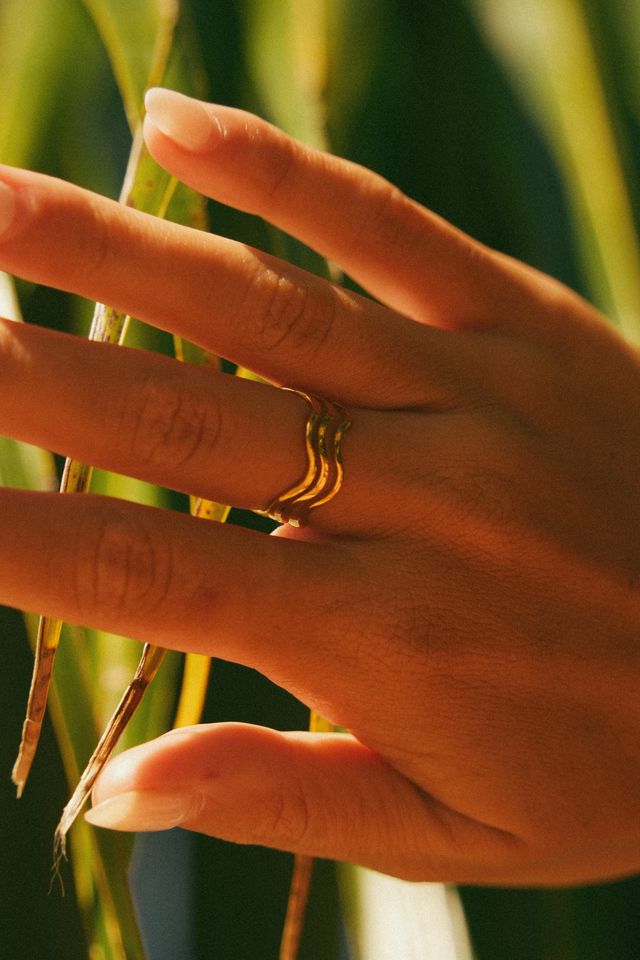 Wave Trio Ring (Bundle)