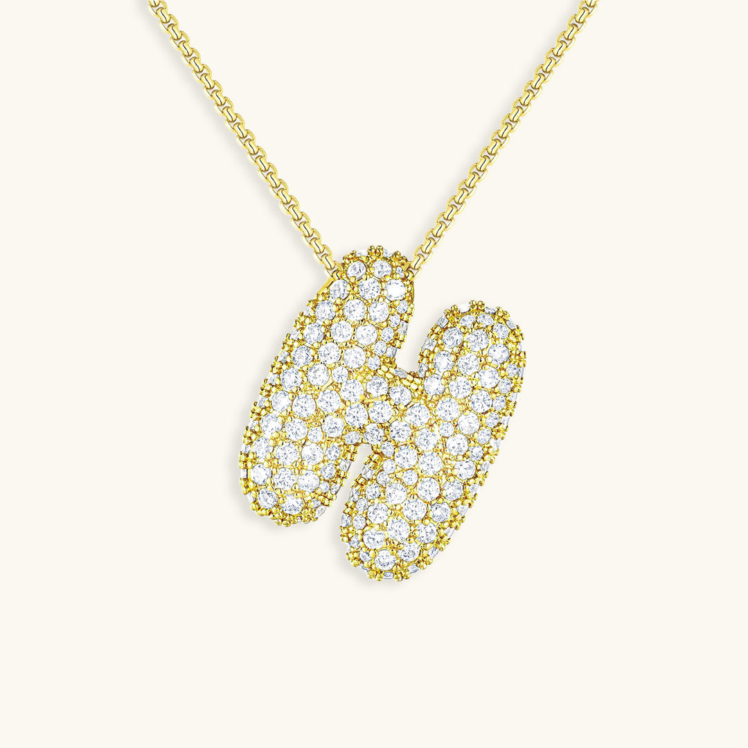 Hailey Bubble Initial Necklace (Bundle)