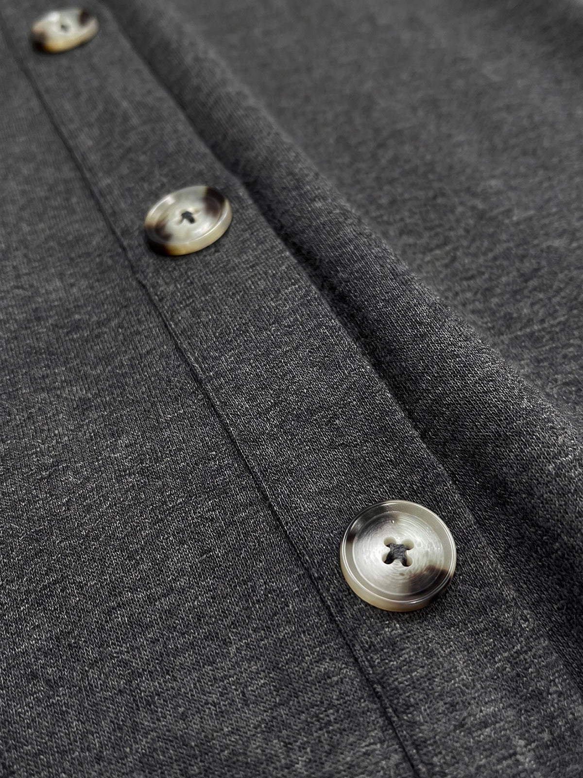 Lyocell Wool Side Button A-Line Knit Midi Dress MIRENA