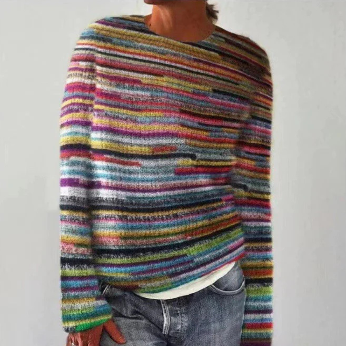 Alistair | Striped Crewneck Sweater