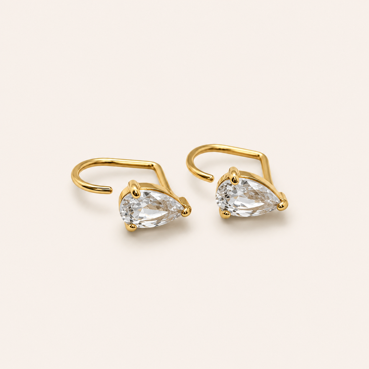Pear diamond Comfort Earrings (Bundle)