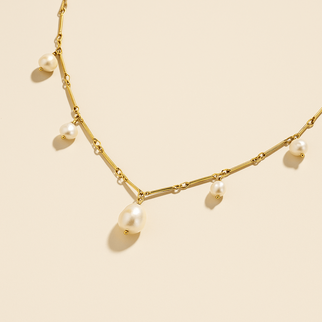 Santorini Pearl Necklace (Bundle)