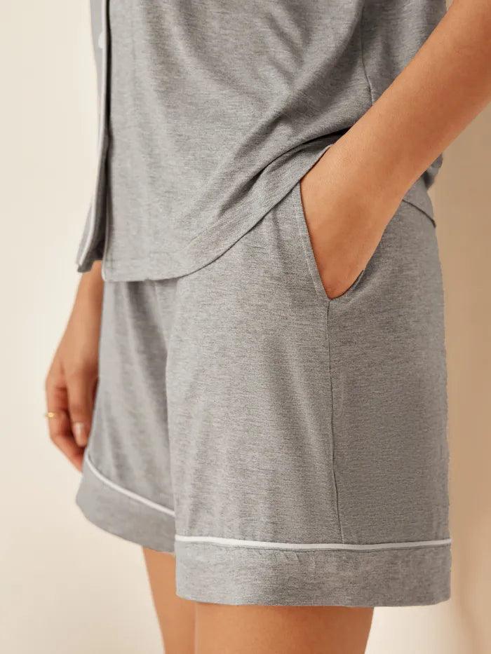 Short-Sleeve Bamboo Viscose Pajama Set ODESSA
