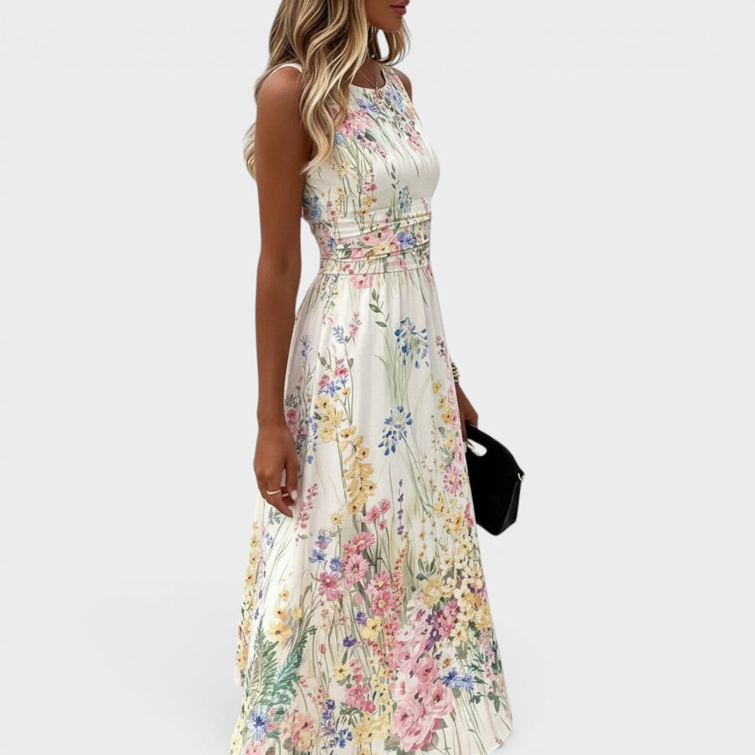 Paige | Sleeveless Floral Midi Dress