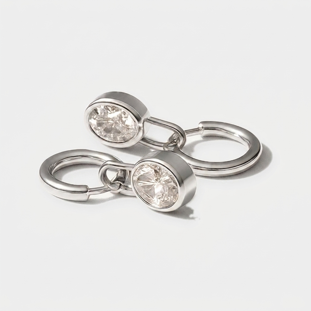 Diamond Lock Earrings (Bundle)