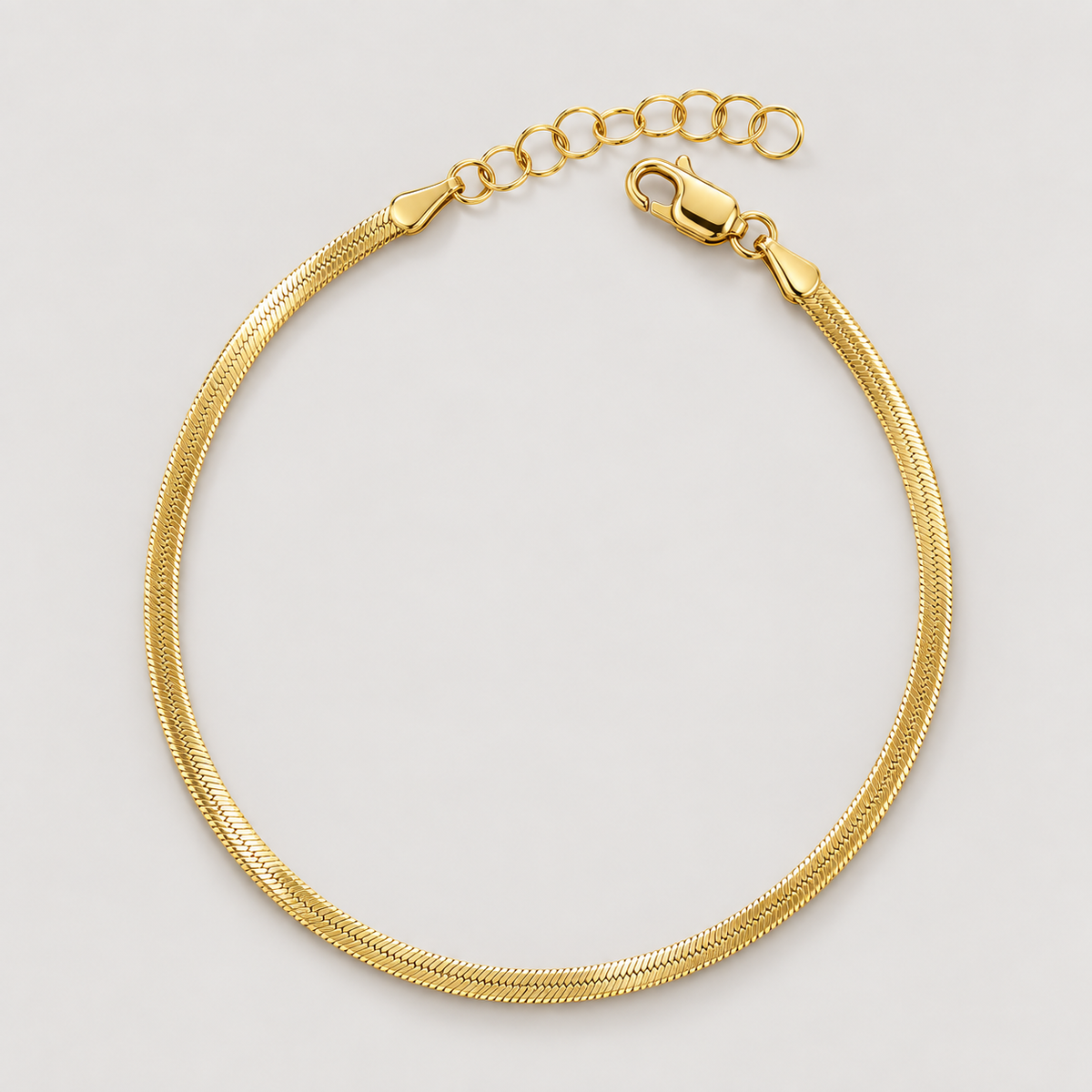 Angelica® Stainless Steel Herringbone Bracelet (Bundle)