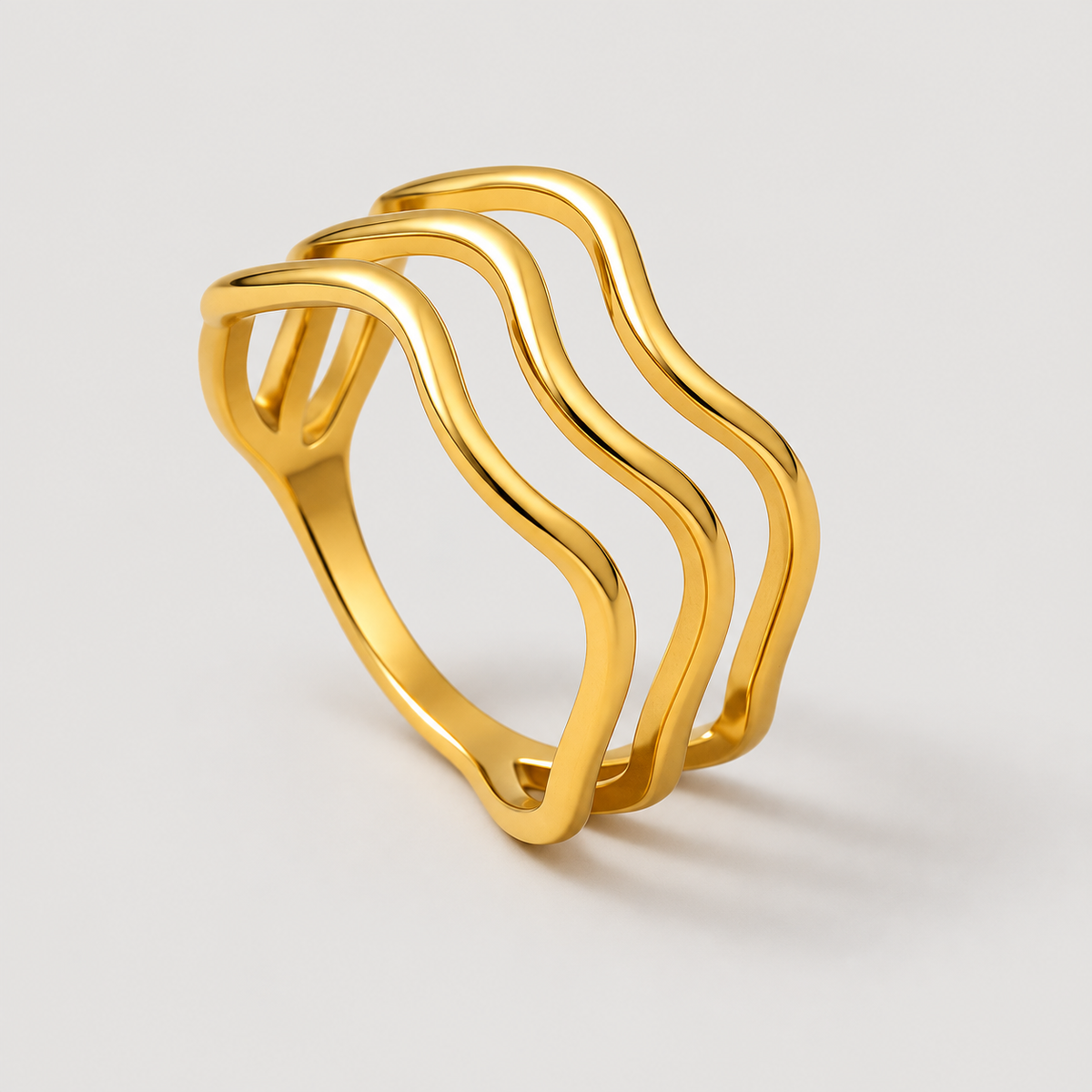 Wave Trio Ring (Bundle)