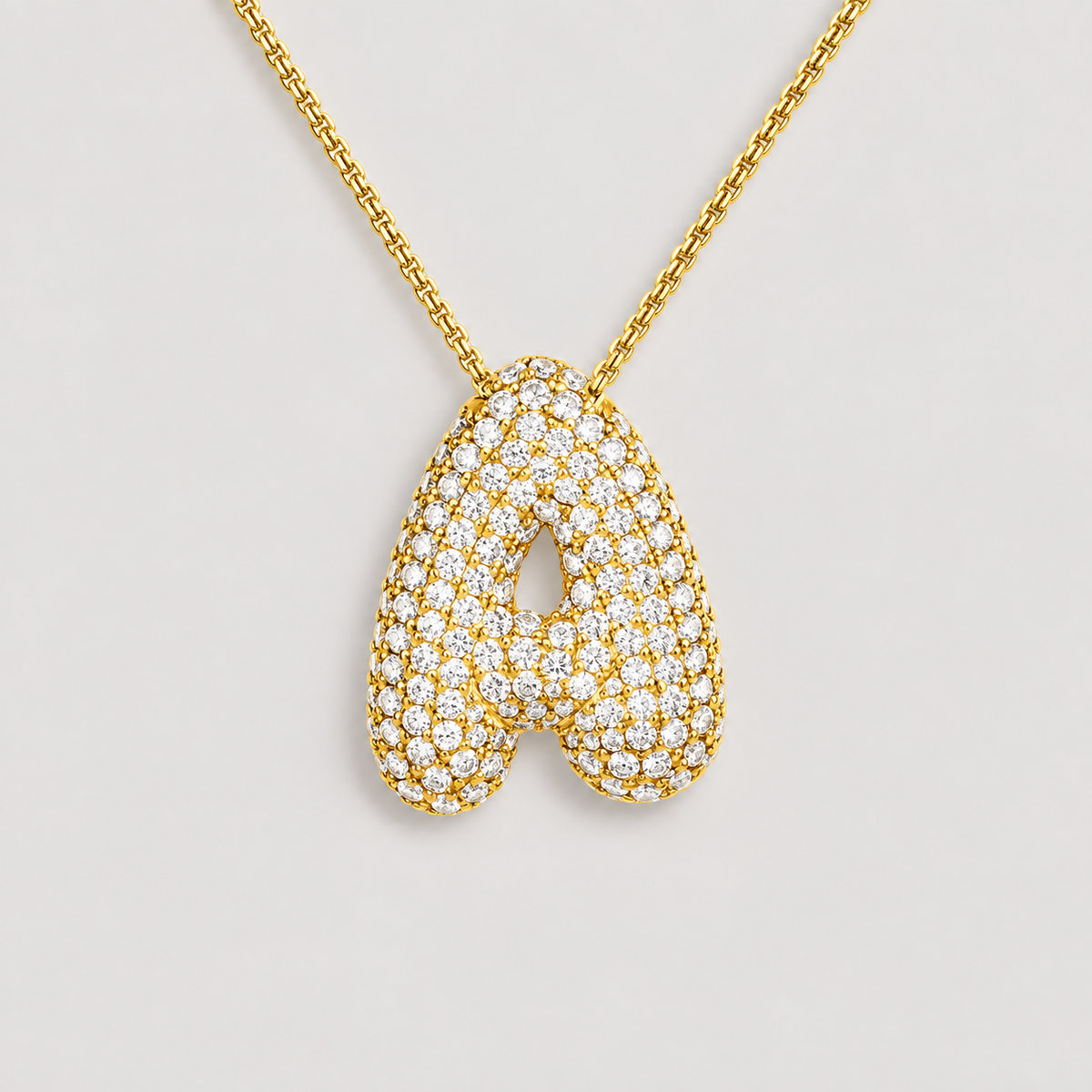 Hailey Bubble Initial Necklace (Bundle)