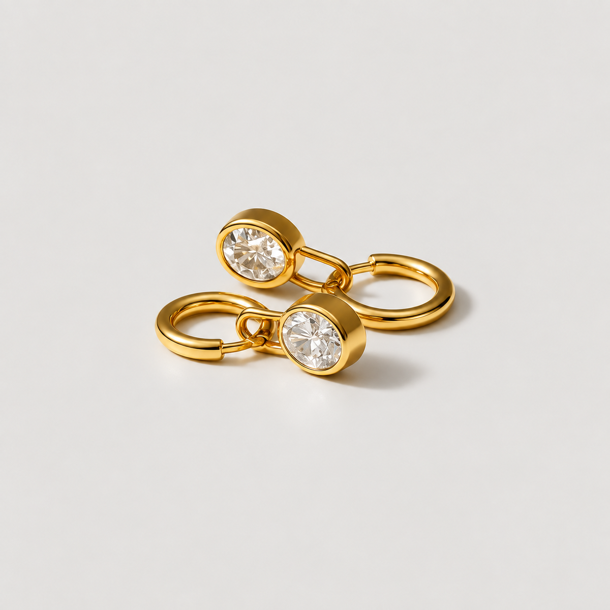 Diamond Lock Earrings (Bundle)