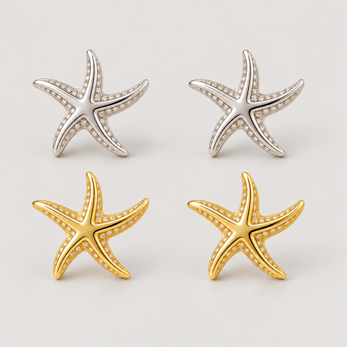 Mini Starfish Earrings (Bundle)