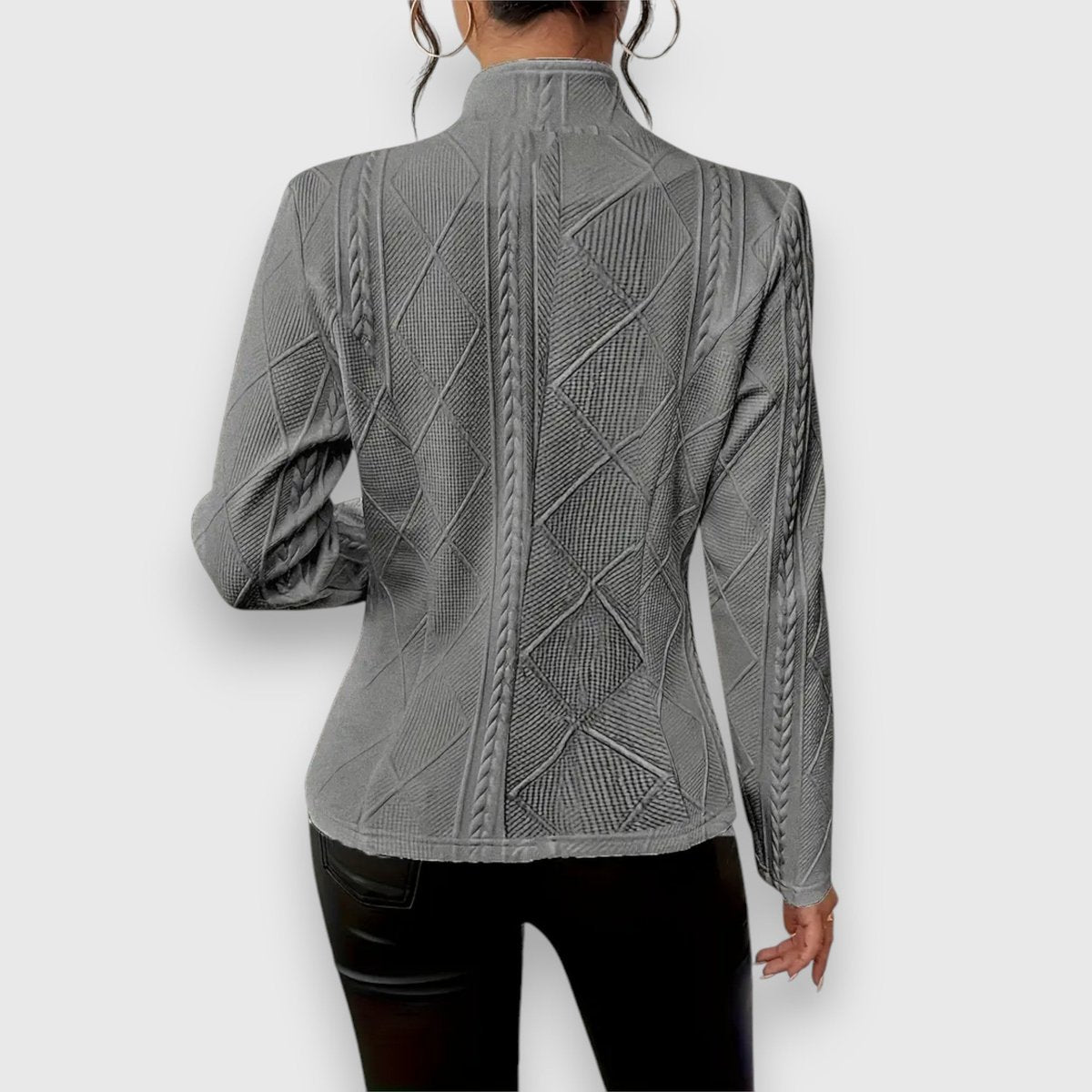 Loretta | Textured Button-Front Cardigan