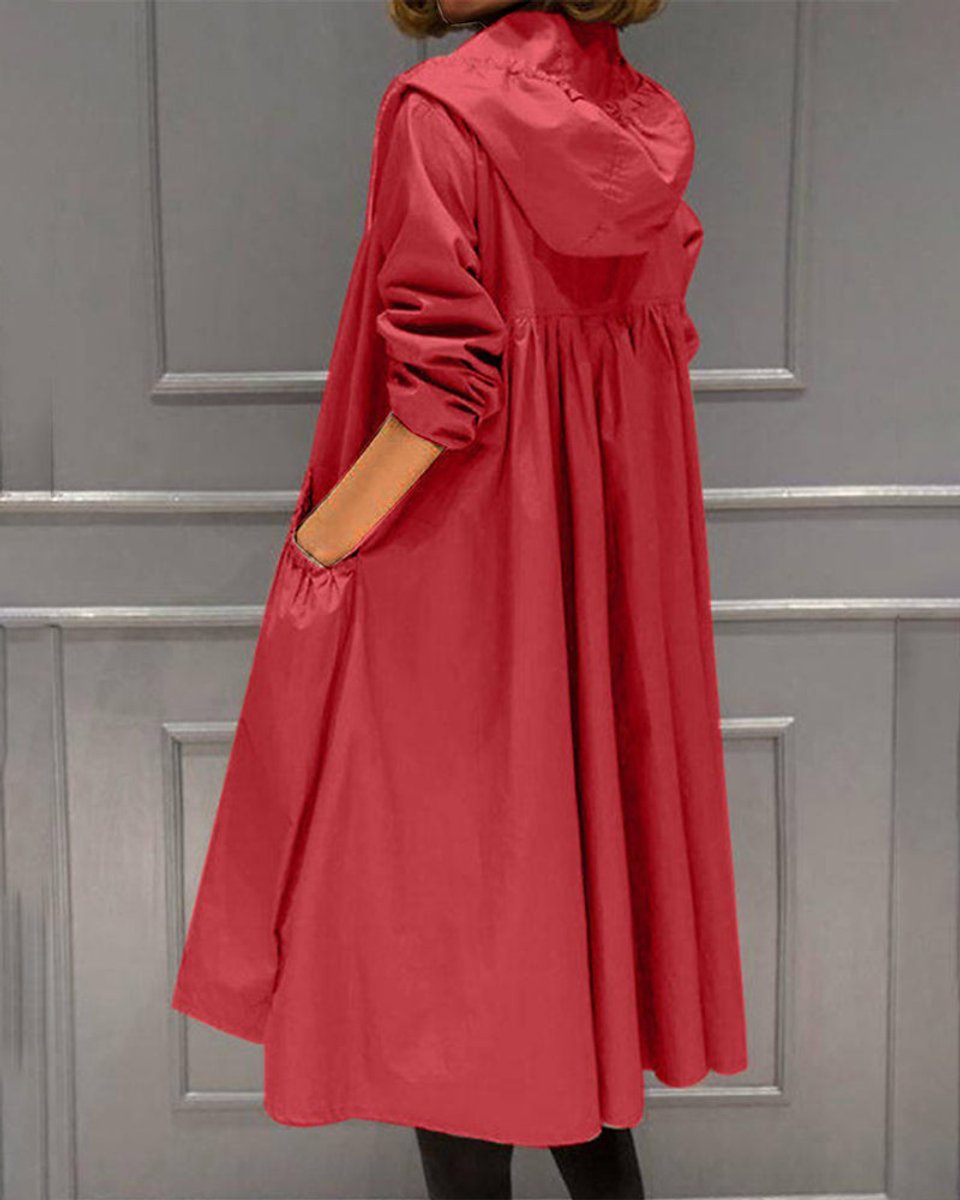Cornelia | Hooded Longline Trench Coat